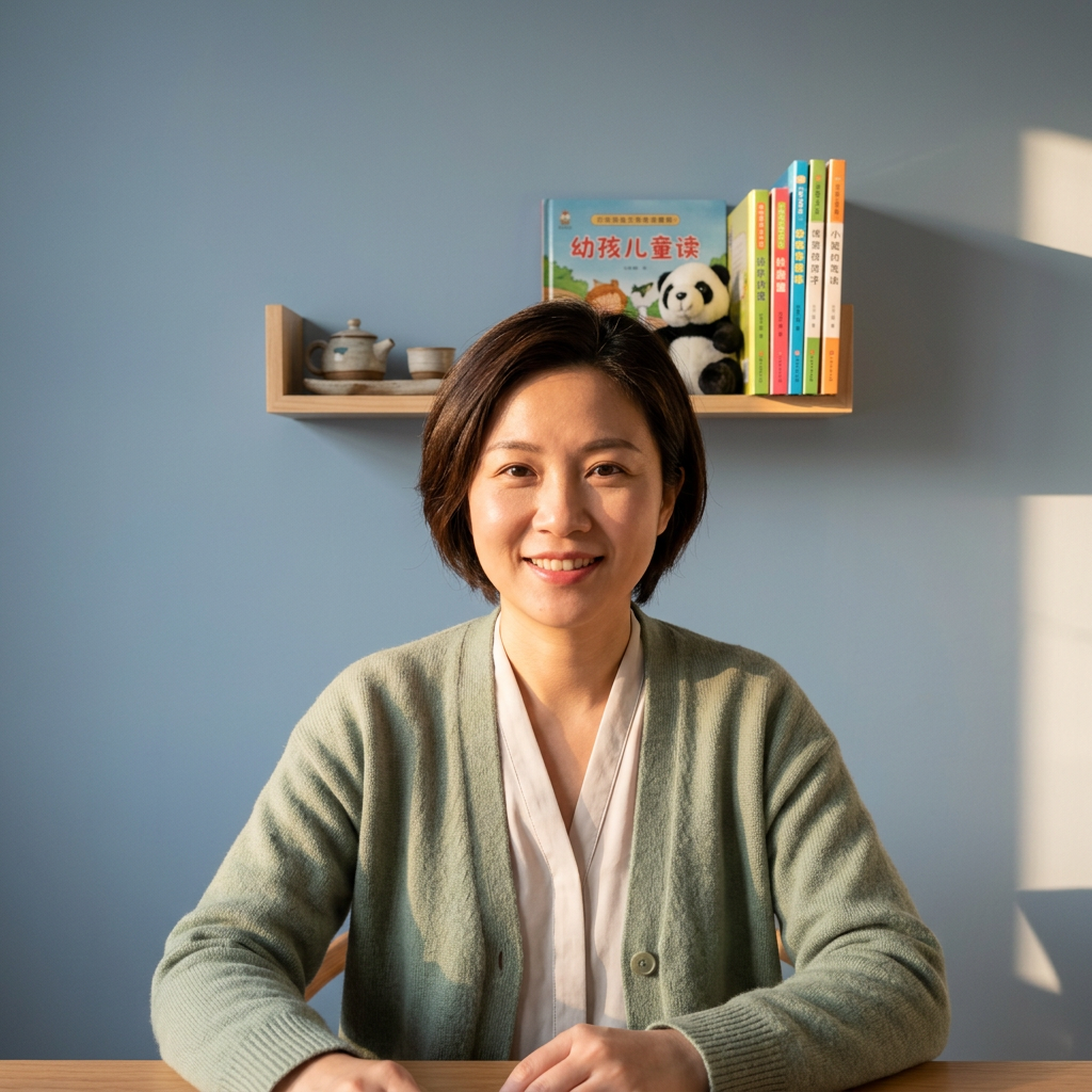 Native Chinese teacher on a live video call